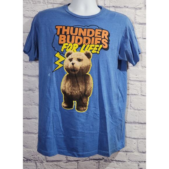 Ripple Junction Blue Thunder Buddies For Life! Graphic Shirt Medium Lightweight - Picture 1 of 3